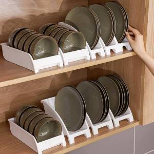 Kitchen Bowl Spoon Storage Box Home Drainage Flip Cover Plate Cup Rack Shelf Small Bowl Plate Dish Cabinet Plastic Material