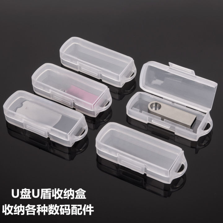 Portable Mini USB Flash Drive Storage Box Transparent Digital ...