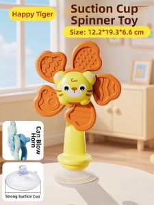 JIEXI | Suction Rotating Spinning Gyro Toy For Teething and Intelligence Development
