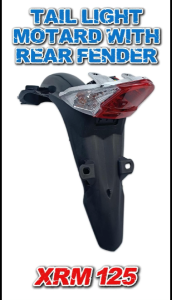 HONDA XRM 125 TRINITY REAR FENDER WITH TAIL LIGHT MOTORCYCLE ACCESSORIES