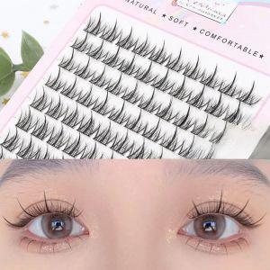 Mi Giả Lông Mì Tự Nhiên Dày 10 Hàng 10-13mm Mềm Mại Tóc Tổng Hợp Nối Dài Dùng Hàng Ngày Trang Điểm Chuyên Nghiệp Mùa Hè