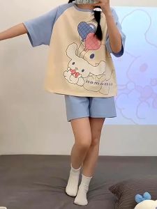 Đồ bộ nữ bộ đồ ngủ nữ ngắn tay set đồ pijama họa tiết dễ thương phong cách Hàn Quốc - Life Style 4U