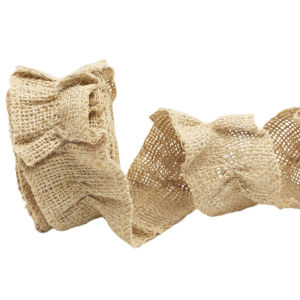 (2m/piece) 5cm Plaid Linen Lace Pleated Ruffle Lace Christmas Tree Wreath Decoration Ribbon New Year Holiday Wedding Decoration DIY