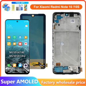 AMOLED / TFT LCD For Xiaomi Redmi Note 10 4G 10S LCD Display Touch Screen Digitizer Assembly For Redmi Note10S M2101K7AI Display