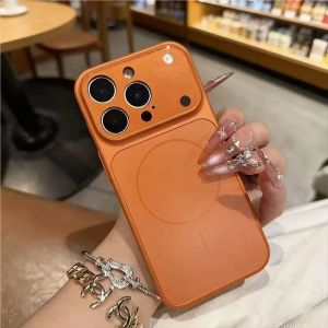 Official AG Nano Matte Glass Case for iPhone 17 Air 16 15 14 13 Pro Max 17promax For Magsafe Wireless Charge Magnetic Hard Cover