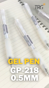 TRG Gel Pen GP-218 0.5mm - Pulpen Bolpen Pena Gel Hitam 05 mm TRG