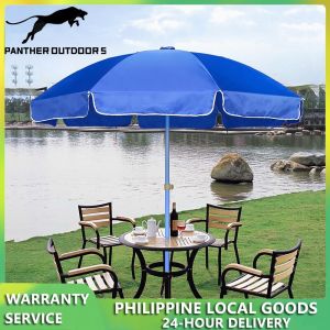 【COD＆PH】2.1M*2M Parasol Garden Patio Umbrella Sun Shade Umbrella Beach Round retractable outdoor umbrella