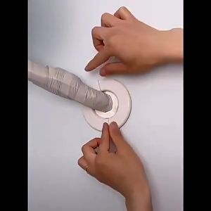 Separable Wall Hole Decorative Cover Protective Vents Decor Cap PP Plastic Plug 40 50 60 70 80 100mm Junction Box Outlet Cover