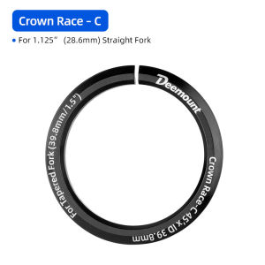 Bicycle Headset Crown Race Adapter 45 Degree For 28.6mm Straight /39.8mm Tapered Front Fork Choice Split Bottom Bearing Part