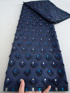 ผ้าลูกไม้คาลูเม่ ลายแอฟริกัน ปักลายทอง ผ้าแจ็คการ์ด ผ้าลูกไม้เนื้อโบรเคด คุณภาพสูง ปี 2025 วัสดุผ้าไนจีเรียสำหรับชุดเจ้าสาวงานแต่งงาน