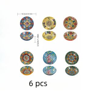 Bohemian small saucer ceramic household flavor saucer soy sauce saucer barbecue hot pot sauce saucer snack saucer vinegar
