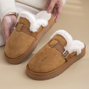 JIFANPAUL | Insulated Fur Slippers For Winter Wear