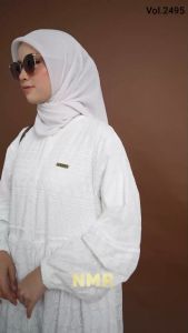 NMR Gamis Katun Bordir Vol 2495-1