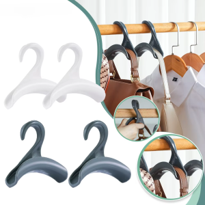 🔥Moheted👍Widen Multipurpose Hangers Connection Hook Space Saving Hat Silk Scarf Shawls Handbag Hanging Rack Wardrobe Organizer