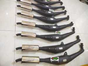 Knalpot Fiz R Model 3v3 Full Sirip Hi-Temp oleh KBRS RACING EXHAUST