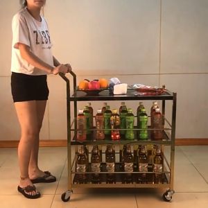 รถเข็น รถเข็นเสิร์ฟอาหาร รถเข็นเสิร์ฟน้ำ รถเข็นโรงแรม รถเข็นอาหาร 🧰พร้อมส่ง🧰