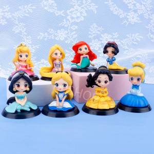 โมเดล Disney เจ้าหญิง แบบที่ 2 ความสูง 5-6 ซม. ของตกแต่ง หน้าเค้ก ของขวัญวันเกิด อุปกรณ์ตกแต่งบ้าน ของขวัญวันเกิด ของสะสม