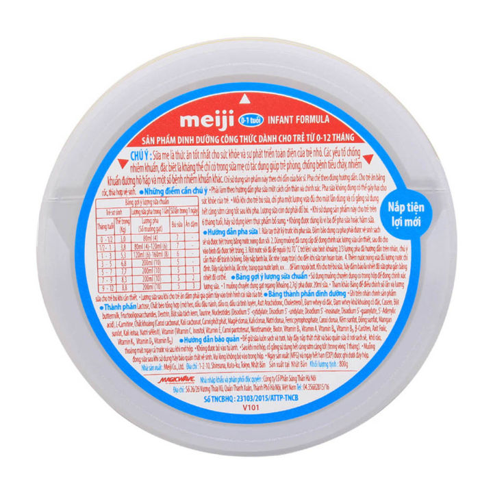 Sữa bột meiji infant formula dành cho bé từ 0-1 tuổi 800g