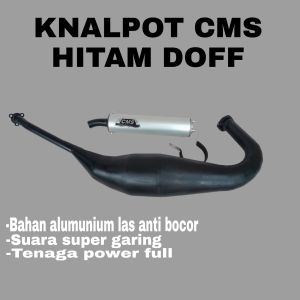 KNALPOT CMS NINJA R/RR HITAM DOFF