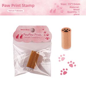 Cute Cat and Dog Paw Decoration Stamps