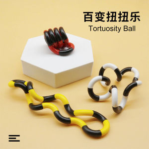 3Pcs Fun and Educational Twist Music Puzzle Toys for Kids-Vent Deformation Rope Knot Pressure Adult Stress Relief Toys