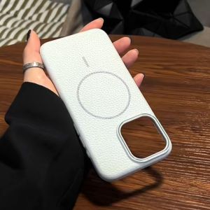 Ốp lưng da sạc từ tính chống sốc 2m cho iPhone 16 Pro Max / 15 Pro Max hiệu Likgus Beaty Magnetic - Viền TPU Nam châm N52 Da PU thiết kế siêu mỏng sang trong