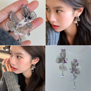 Elegant Pure Silver Butterfly Ear Cuff for Women Hollow Design No Piercing Required Fashionable New 2025 Ear Jewelry