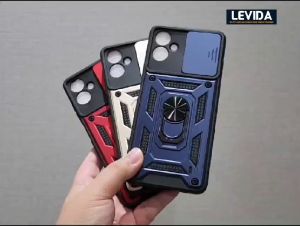 Case Samsung A06 4G Case Robot Slide Kamera Protect Ringstand