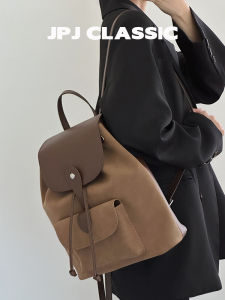 jpj | JPJClassic Womens Leather Backpack Soft Cowhide Casual Travel Leisure Bag Sweet School Style Magnetic Buckle Closure Large Size