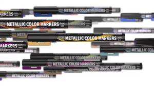 DSPIAE MKA Super Metallic Color Dual Tip Markers Kit for Gunpla Mech Scale Model Touch-up Painting DIY Hobby Craft Modeling Tool