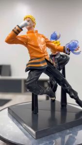Set of 2 Naruto Uzumaki Boruto Uzumaki Naruto Father and Son Version Battle Figure Toy PVC Tabletop Collectibles