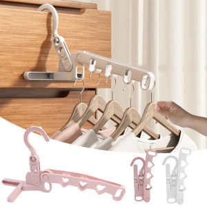 New Foldable 5-hole Clothes Drying Rack Indoor Clothes Rack Portable Travel Hotel Hanging Clothes Hook Clothes Hanger