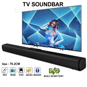 SOUNDBAR D01 TV Soundbar Bluetooth 5.0 Soundbar with 4 Speakers / wireless Soundbar / Desktop Speaker QUALITY SOUND 2023