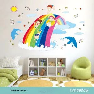 Waterproof Bathroom Tile Patch Sticker Decorative Wall Decal for Tile Repair And Decoration PVC Material Cartoon Mediterranean Style