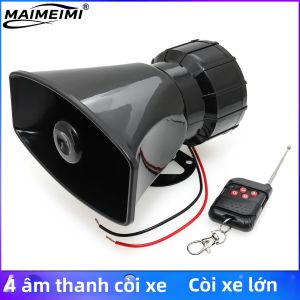 RYSJM | Còi Xe Hơi Điều Khiển Từ Xa 12V Còi Báo Động Không Dây 4 Âm Thanh Chất Liệu Kim Loại ABS Loa Cảnh Báo An Toàn Cho Xe Cộ