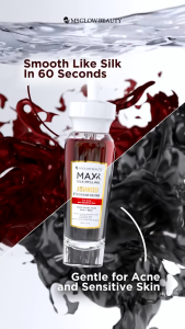 MS Glow Beauty Serum Peeling MAXI SILK Exfoliasi Gentle BLACK DEEP kulit sensitif dan berjerawat
