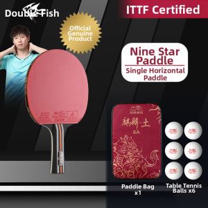 Double Fish | High Elasticity High Adhesive Professional Grade Table Tennis Paddle Set