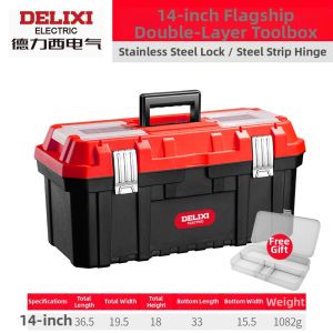 DELIXI | Portable Multi-functional Tool Box for Home and Car Heavy-duty