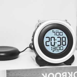 Super Loud Vibration Alarm Clock with Vibrator Multi-Functional Dual Alarm Clock for Heavy Sleeper Deaf Hard of Hearing Snooze