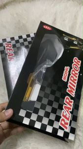 กระจกทรงห้าเหลี่ยม ขาสั้น ใส่ได้ทุกรุ่น กระจก 5 เหลี่ยม งาน CNC มิเนียมทั้งตัว(1คู่)(0254)