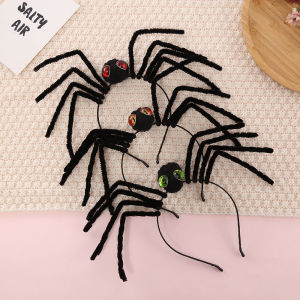 Halloween Spider Plush Hair Accessory Festive Party 3D Hairband Hairpin Simulation Funny New 2023 Novelty Korean Style