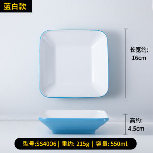Nordic Style Restaurant Special Dish Triangle Salad Display Plate Deep Square Formal Dinnerware Commercial Use Mimolette Tableware