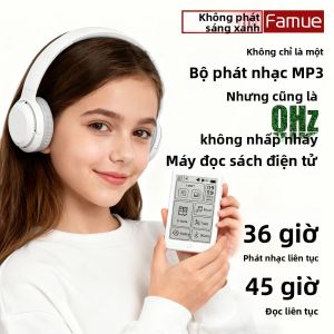 Máy Nghe Nhạc MP3 FAMUE BF07 E-Ink 192G Máy Đọc Sách Điện Tử Mini Với Màn Hình 2.7 Inch Bảo Vệ Mắt Bluetooth 5.4 Radio FM Màn Hình Cảm Ứng Thân Máy Bằng Kim Loại