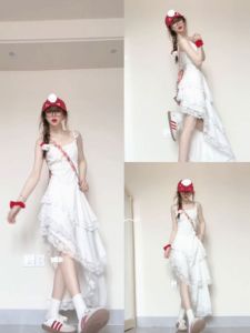 Elegant White Strapless Long Dress Stylish French Style Summer Dress City Commute Street Style Date Party A-Line Silhouette