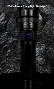 Home2U🏡 1000W Super Flashlight Super Bright 26.5cm Big Torch Light IP68 Waterproof Emergency Light Laser Flashlight