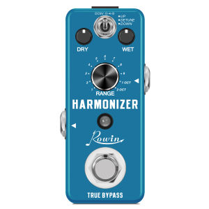 Rowin LEF-3807 Harmonizer Pedal Polyphonic Pitch Shifter Detune Effect True Bypass Compact Metal Guitar Stompbox
