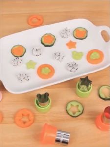 Cetakan Pemotong Sayuran Buah Biskuit Pastry Stainless Steel Untuk Bento Bekal Makan Anak