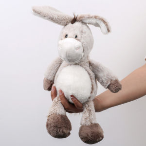 Little Donkey Doll Plush Toy Long-eared Stilted Donkey Stuffed Toy Kawaii Plushie Doll Lovely Creative Birthday Gift Bed Decro