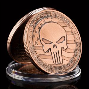 United States Counter Terrorism Force Souvenir Copper Plated Coin Punisher of Evil Commemorative Coin Challenge Coin