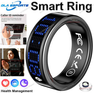 Smart Ring Display Screen Touch Incaming Call Reminder Tasbih Counter Health Manager Waterproof Multi Sports Mode Men Women R11C